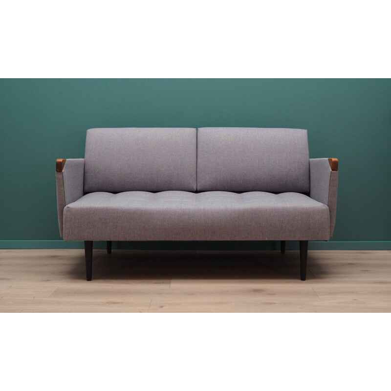 Vintage grey danish sofa, 1960