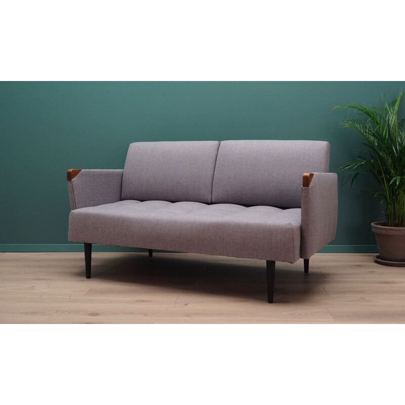 Vintage grey danish sofa, 1960