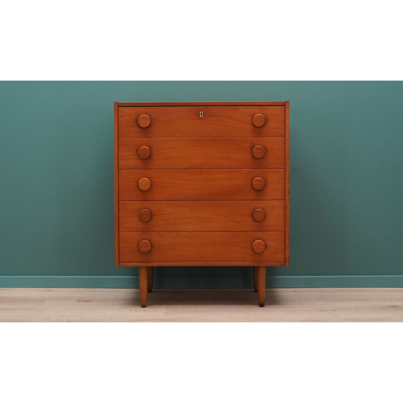 Vintage Danish teak chest of drawers 1970 