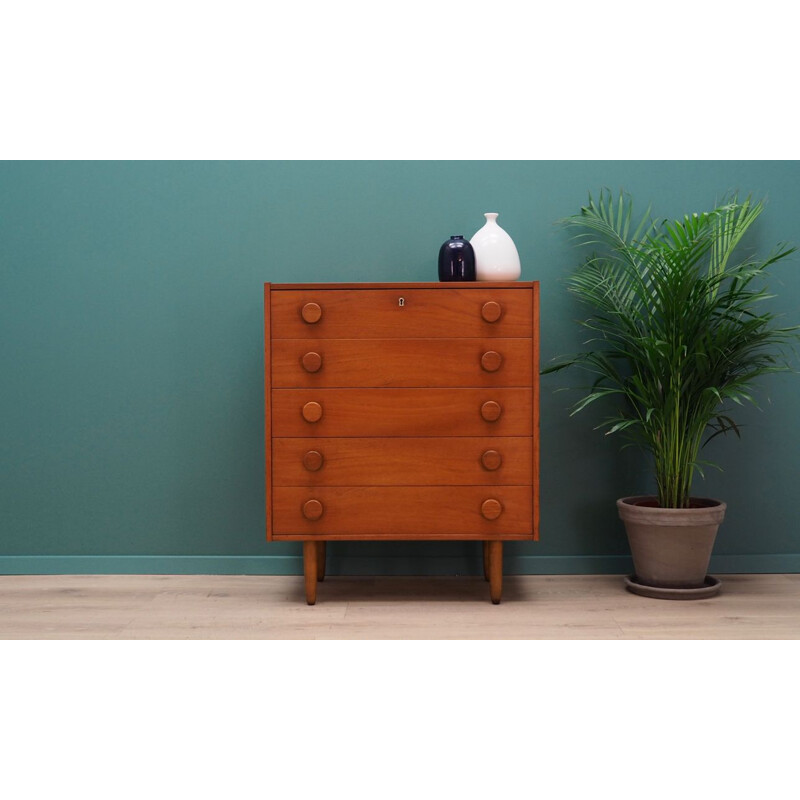 Vintage Danish teak chest of drawers 1970 