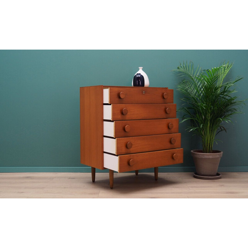 Vintage Danish teak chest of drawers 1970 