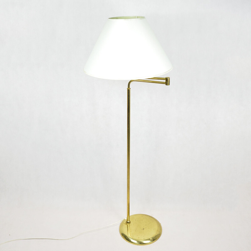 Vintage Hollywood regency floor lamp by Trio Leuchten, Germany, 1980s