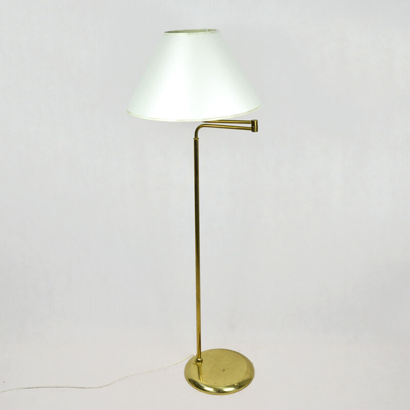 Vintage Hollywood regency floor lamp by Trio Leuchten, Germany, 1980s