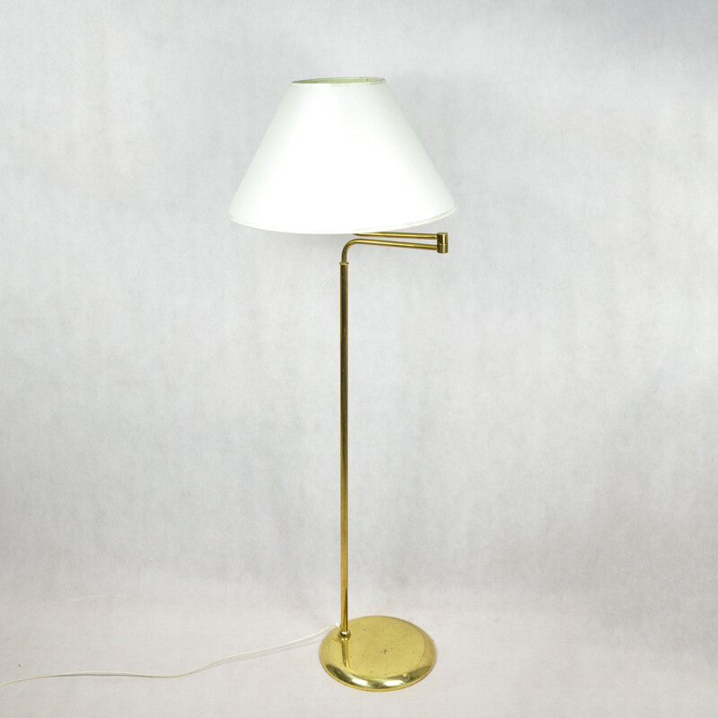 Vintage Hollywood regency floor lamp by Trio Leuchten, Germany, 1980s