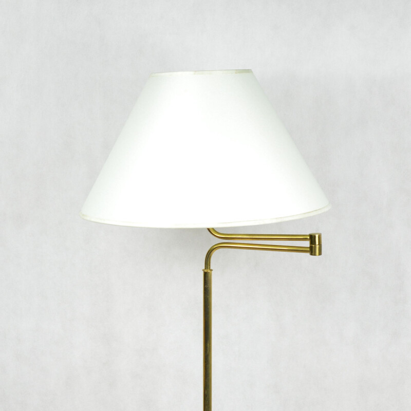 Vintage Hollywood regency floor lamp by Trio Leuchten, Germany, 1980s