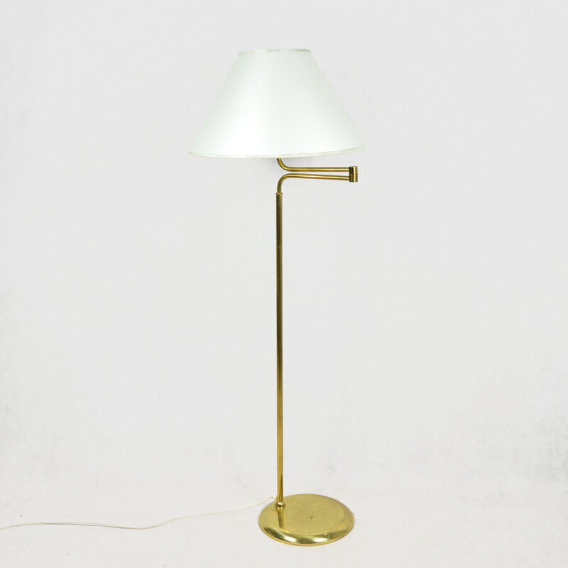 Vintage Hollywood regency floor lamp by Trio Leuchten, Germany, 1980s