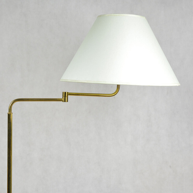 Vintage Hollywood regency floor lamp by Trio Leuchten, Germany, 1980s