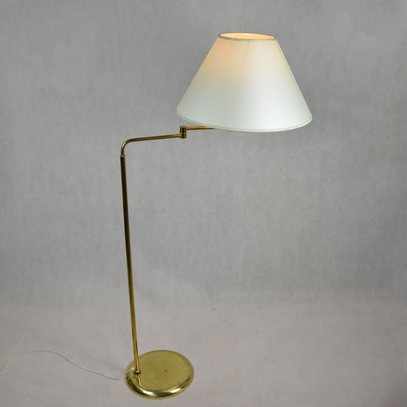 Vintage Hollywood regency floor lamp by Trio Leuchten, Germany, 1980s