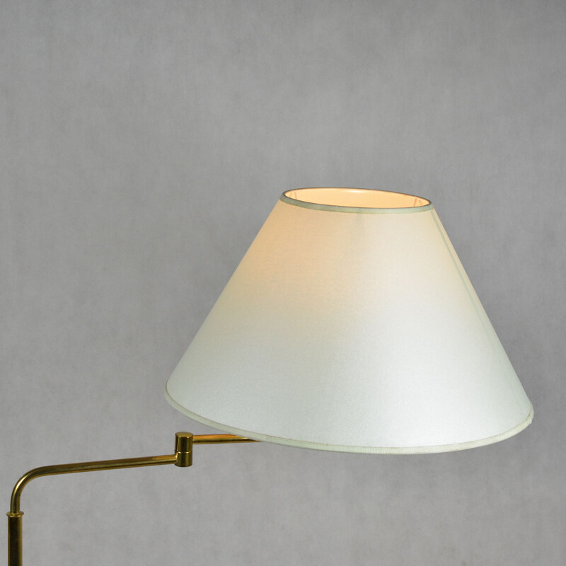 Vintage Hollywood regency floor lamp by Trio Leuchten, Germany, 1980s