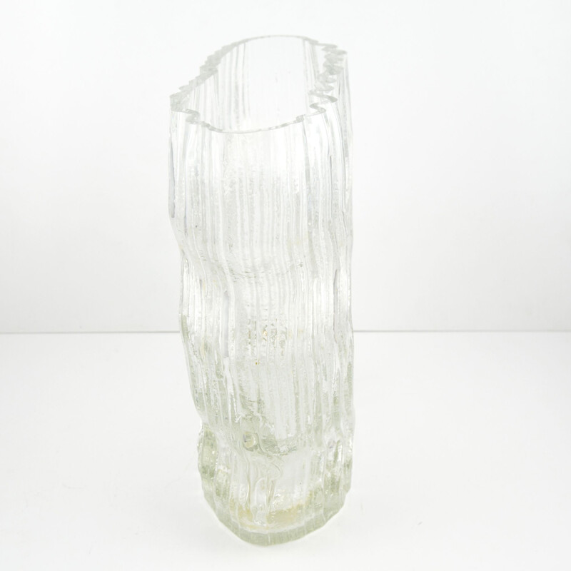 Vintage Large glass vase by Tapio Wirkkala for Rosenthal Studio Line, Germany 1960s