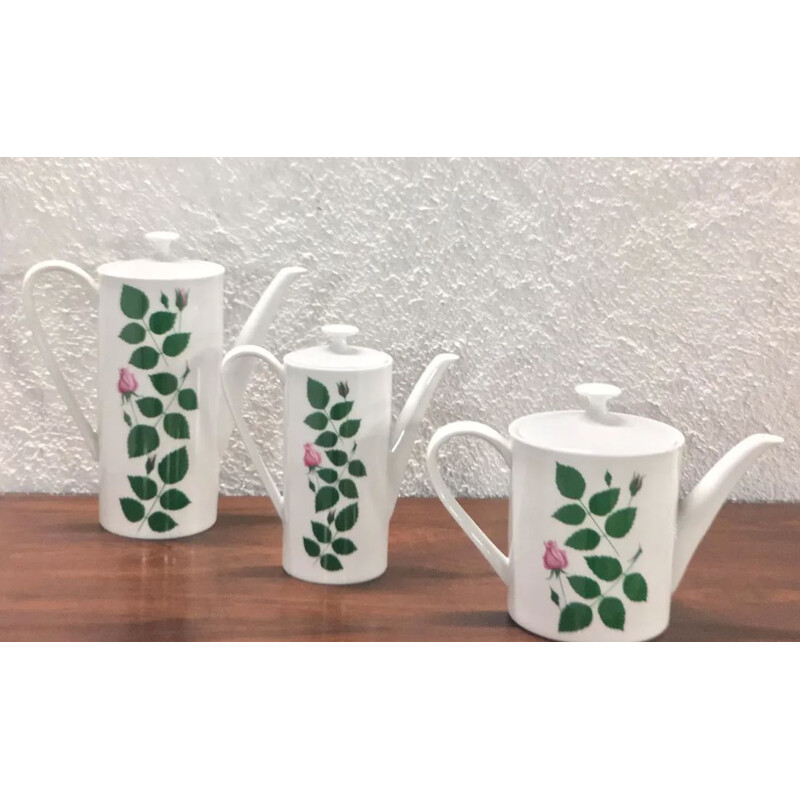 Vintage set of tea, coffee and chocolate pots by Arzberg, Germany 1970