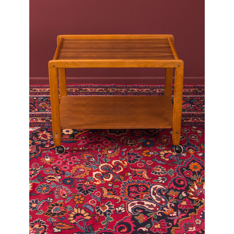 Vintage walnut trolley, Germany, 1960s