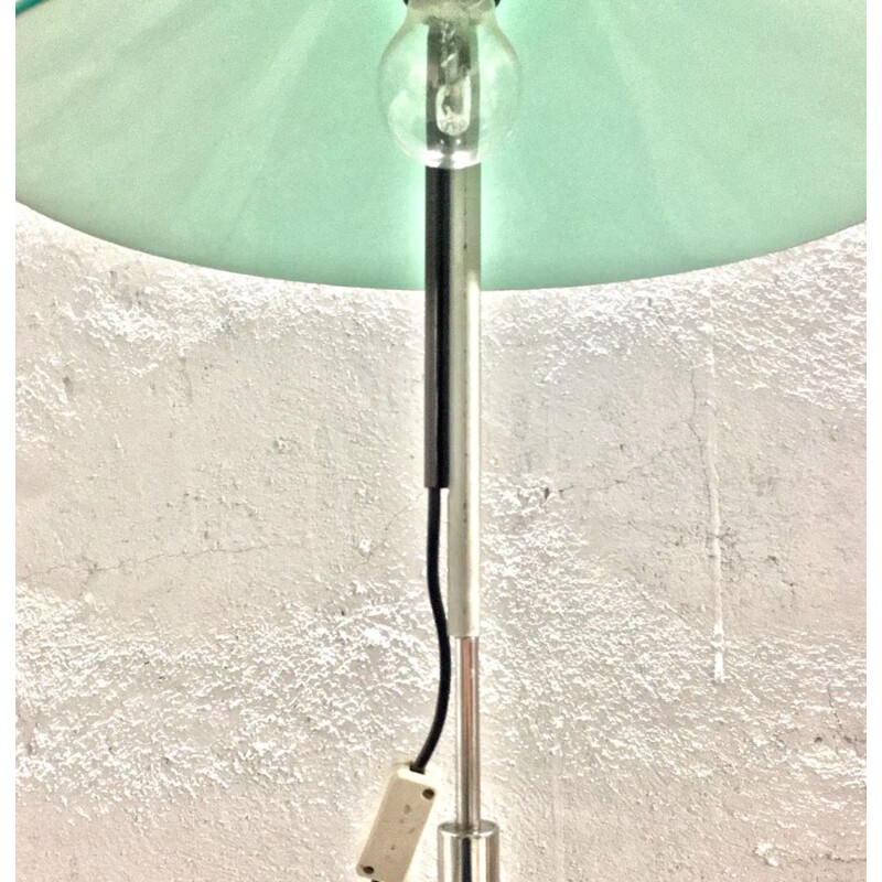 Lampe vintage en métal et verre "Aggregato" de Enzo Mari