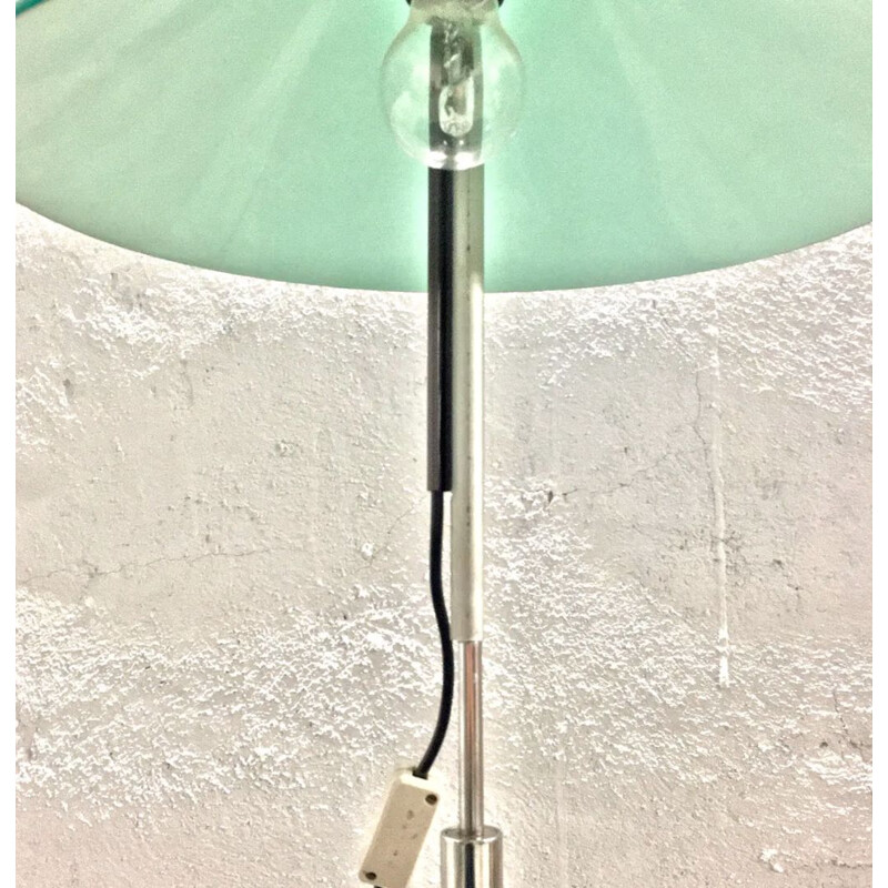 Vintage metal and glass lamp "Aggregato" by Enzo Mari