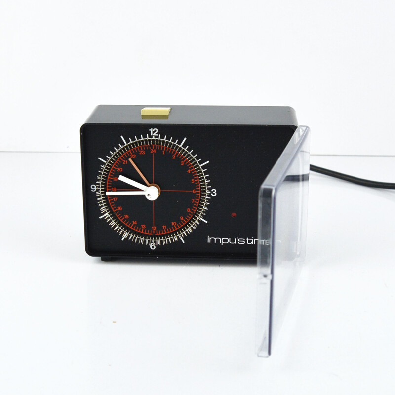 Horloge électrique vintage par Impulstimer, Allemagne, 1970