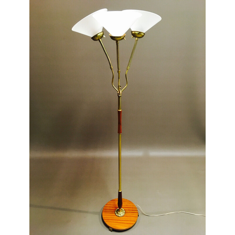 Vintage scandinavian modular floor lamp, 1950