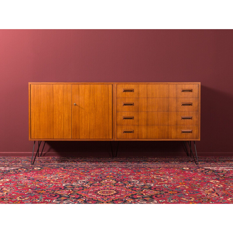 Vintage teak sideboard by DeWe Deutsche Werkstätten, 1960s