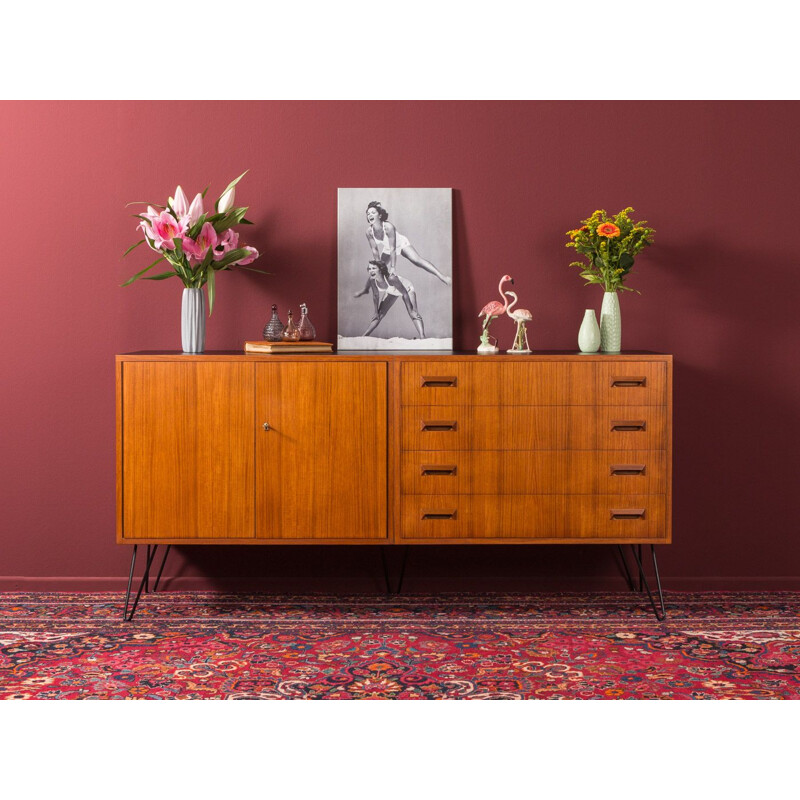 Vintage teak sideboard by DeWe Deutsche Werkstätten, 1960s