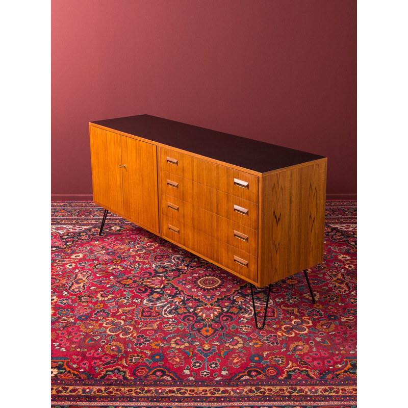 Vintage teak sideboard by DeWe Deutsche Werkstätten, 1960s