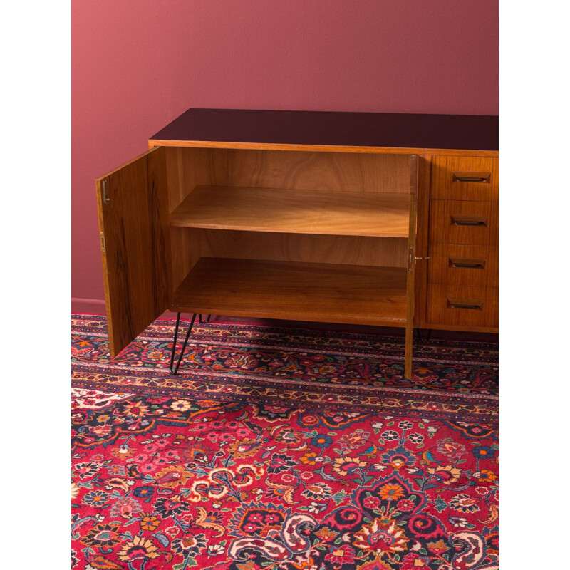 Vintage teak sideboard by DeWe Deutsche Werkstätten, 1960s