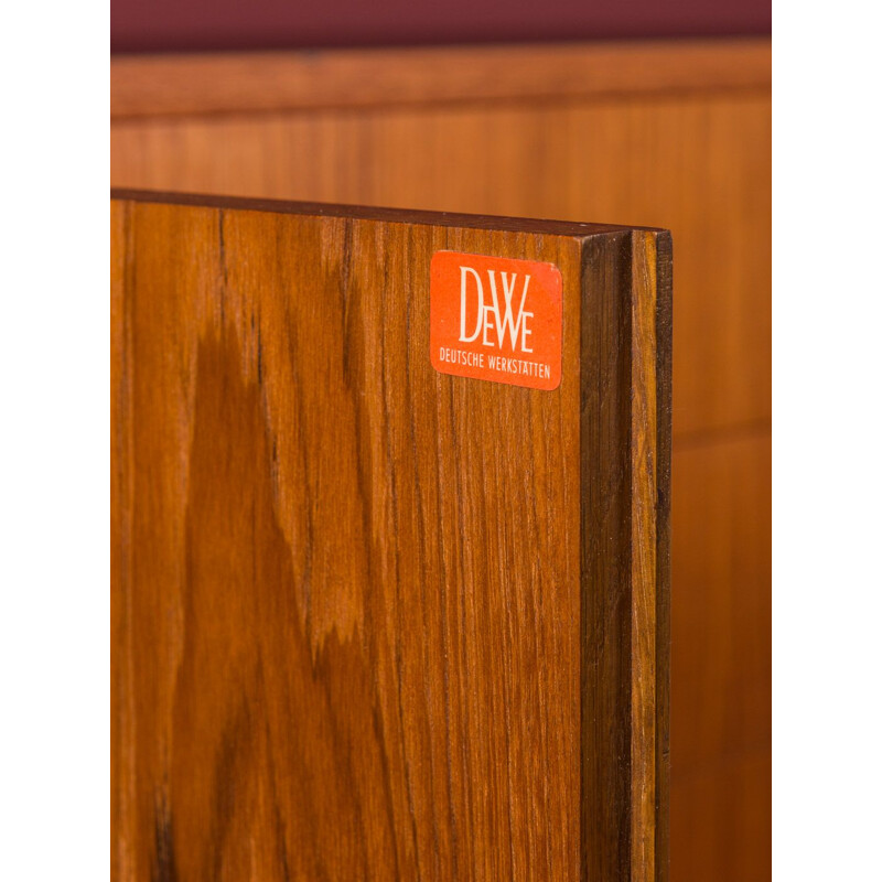 Vintage teak sideboard by DeWe Deutsche Werkstätten, 1960s