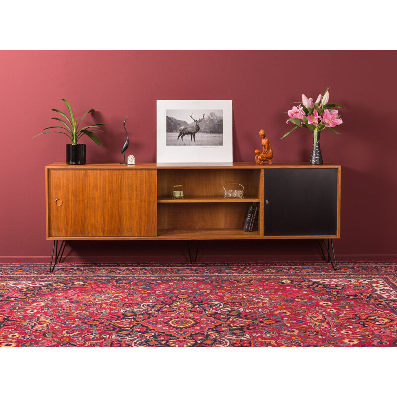 Large vintage walnut sideboard by Søborg Møbelfabrik, Germany, 1950s