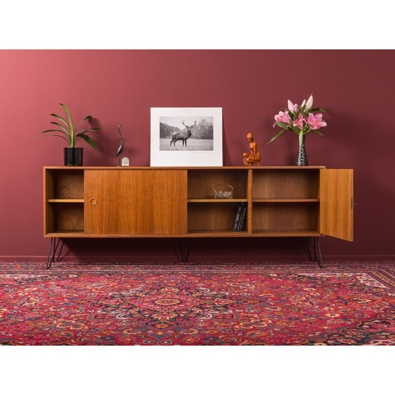 Large vintage walnut sideboard by Søborg Møbelfabrik, Germany, 1950s