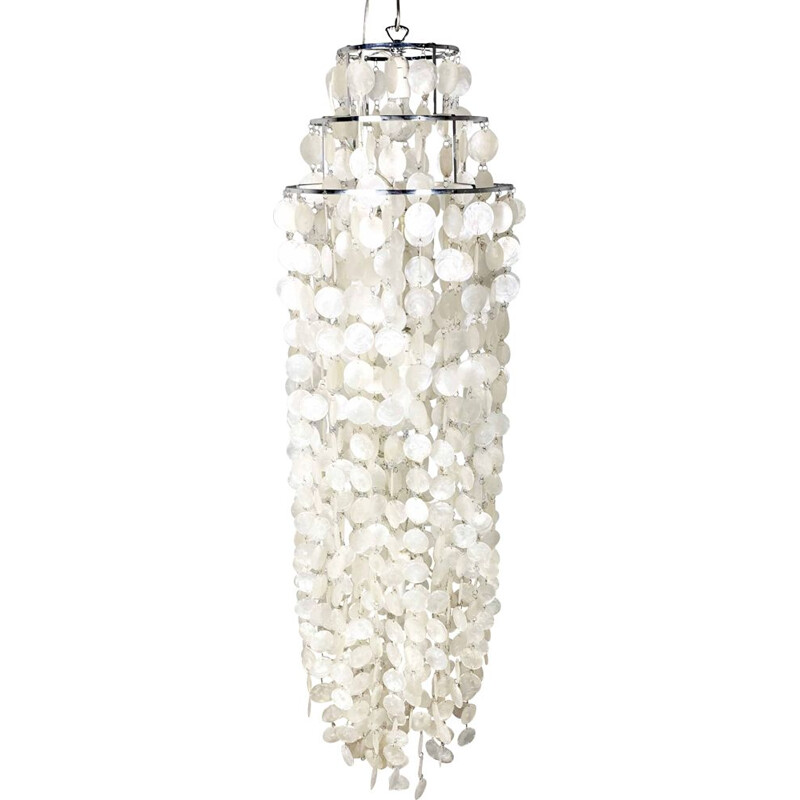 Vintage Mother of Pearl chandelier, 1960s