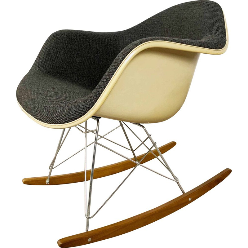 Vintage Fiberglass Rocking Chair by Charles and Ray Eames for Herman Miller, 1980s