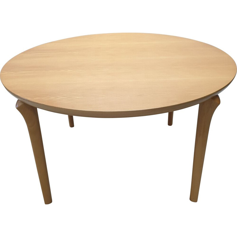 Vintage Beech Round Dining Table from Cassina, 1994