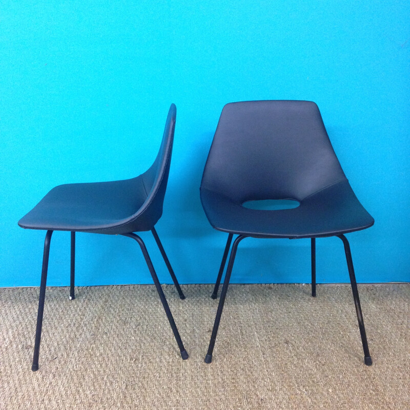 Pair of chairs "Amsterdam" Pierre GUARICHE - 1950s 