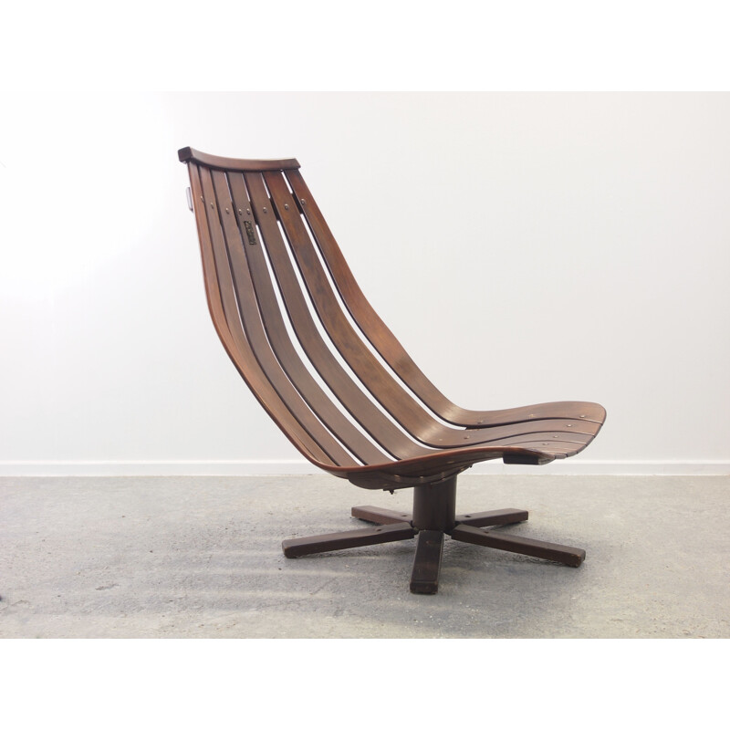 Chaise pivotante vintage Mobler Hans Brattrud pour Hove 1960