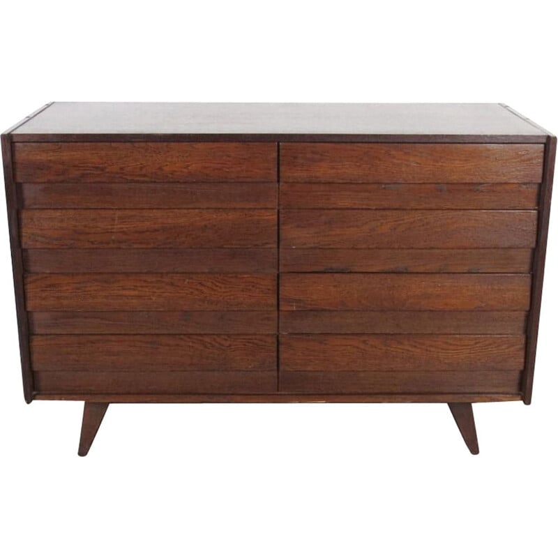 Vintage wood chest of drawers by Jiri Jiroutek, 1960s