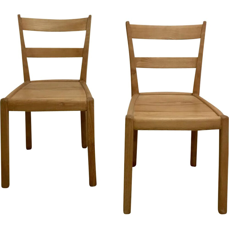 Set of 2 vintage chairs by Franz Xaver Sproll, Switzerland, 1940