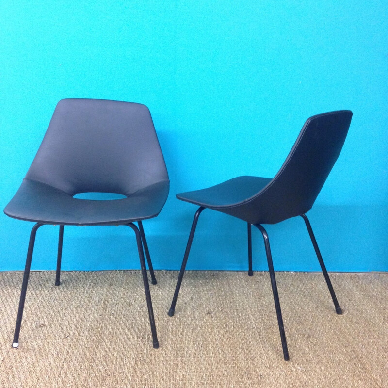 Pair of chairs "Amsterdam" Pierre GUARICHE - 1950s 