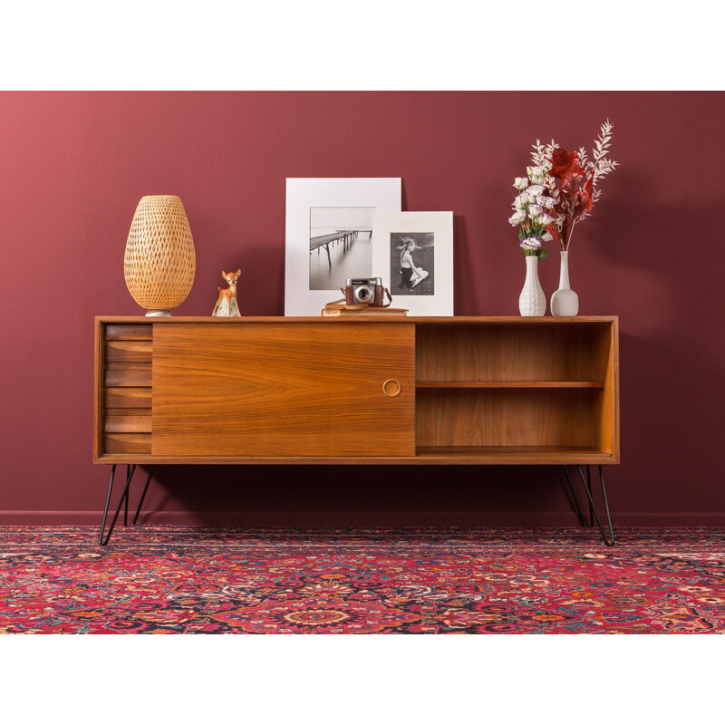 Vintage walnut sideboard, Germany, 1960