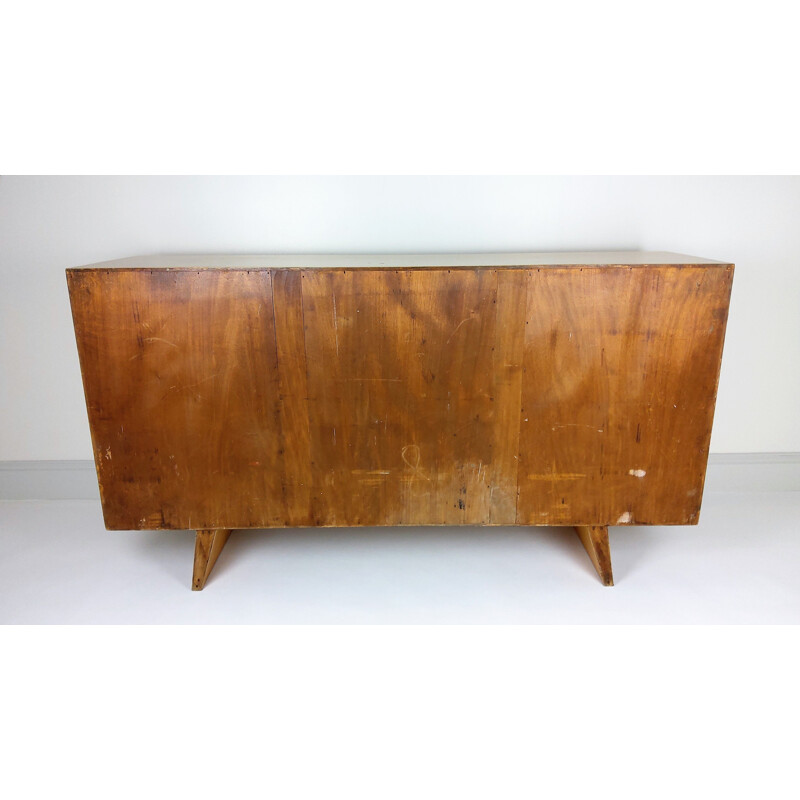 Vintage sycamore sideboard by Suzanne Guiguichon 1950