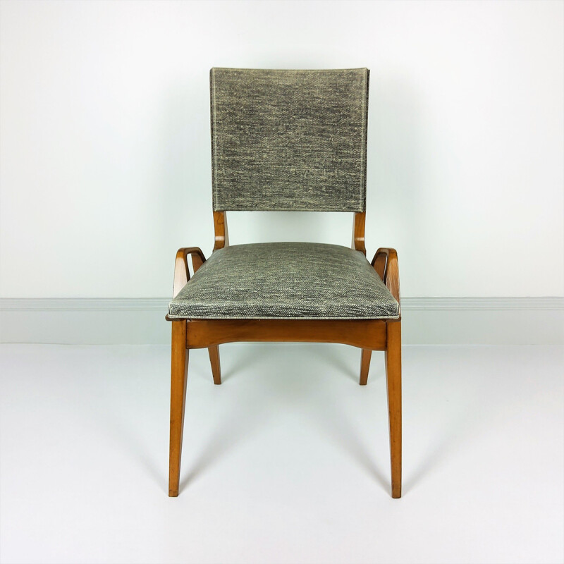 Set of 6 vintage chairs by Maurice Pré 1950