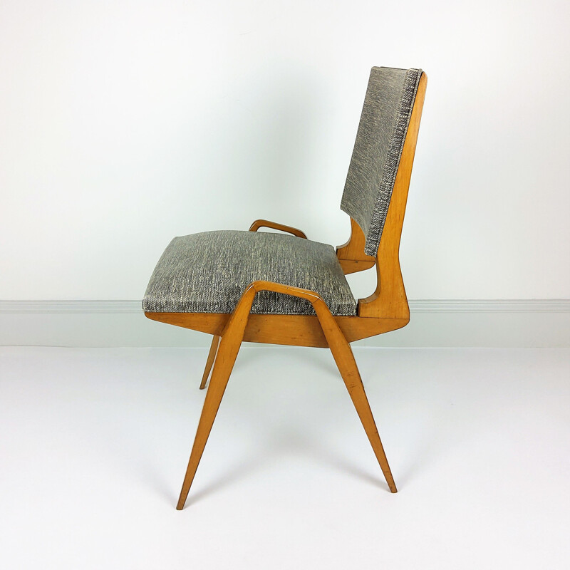 Set of 6 vintage chairs by Maurice Pré 1950