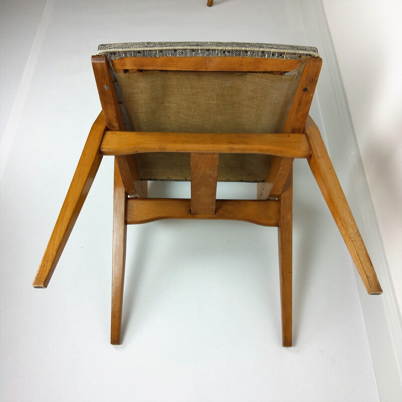 Ensemble de 6 chaises vintage de Maurice Pré 1950