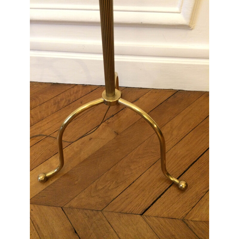 Vintage adjustable lamppost and arms deported brass 1950