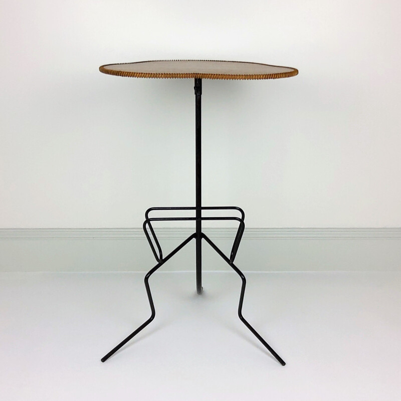 Table vintage porte-revues 1950