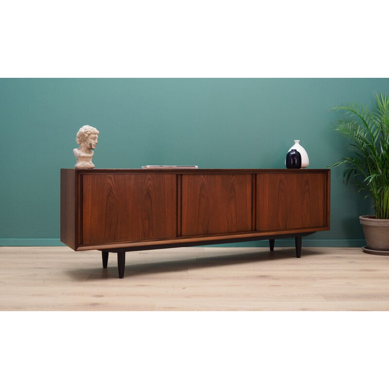 Vintage scandinavian sideboard in teak veneer, 1960-1970