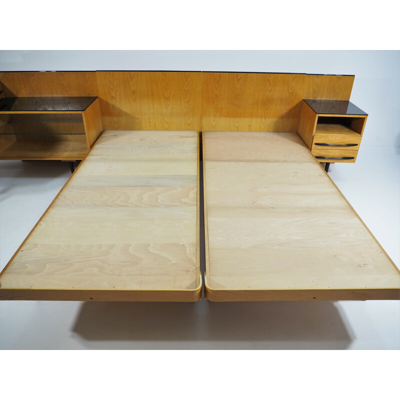 Vintage Bed and Desk Set by Jindřich Halabala for UP Závody, 1960s