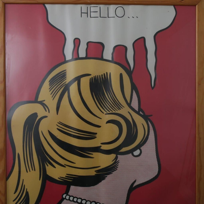 Vintage museum poster by Roy Lichtenstein for the Los Angeles County Museum of Art