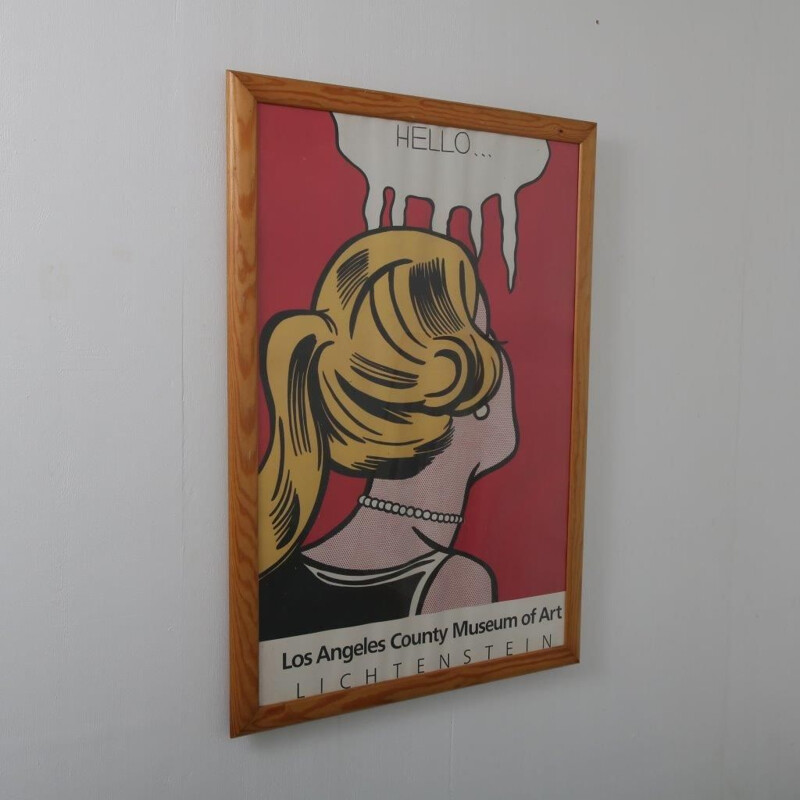 Vintage museum poster by Roy Lichtenstein for the Los Angeles County Museum of Art