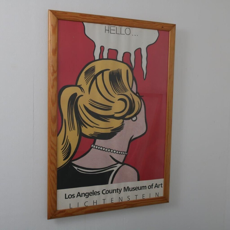 **ELG**Affiche de musée vintage par Roy Lichtenstein pour le Los Angeles County Museum of Art