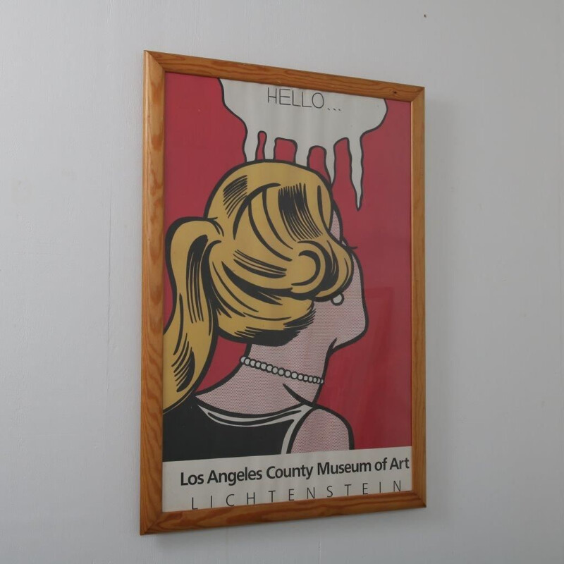 **ELG**Affiche de musée vintage par Roy Lichtenstein pour le Los Angeles County Museum of Art