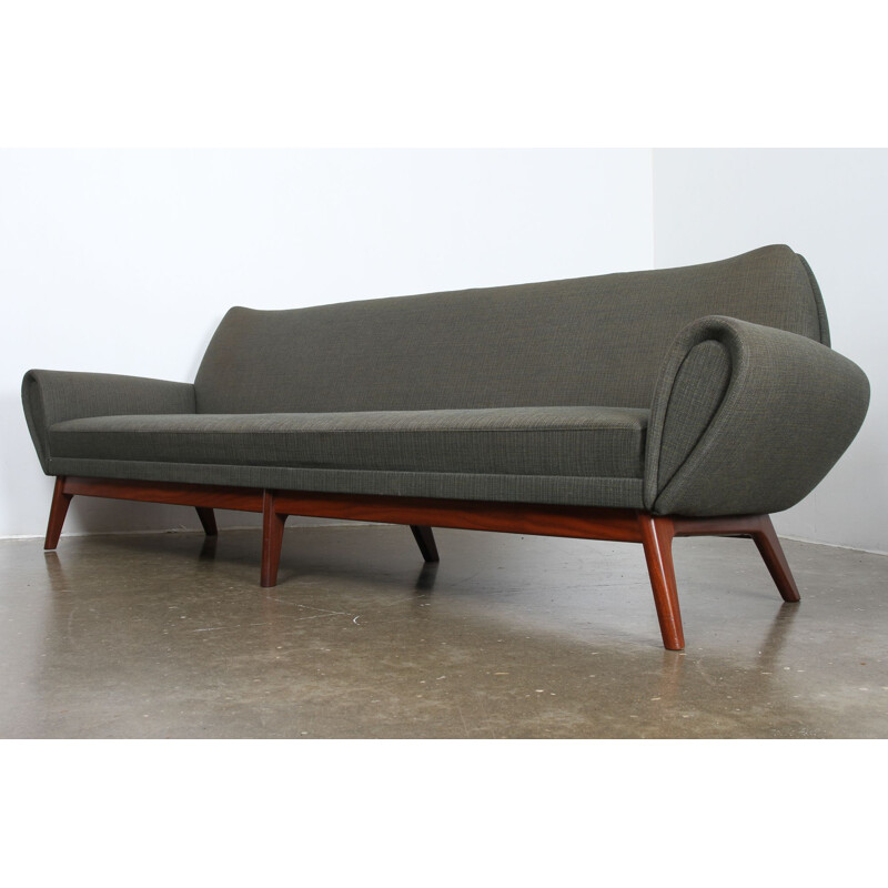 Vintage Danish green sofa by Kurt Østervig, 1960s