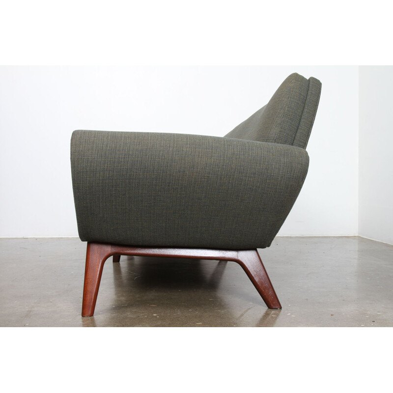 Vintage Danish green sofa by Kurt Østervig, 1960s